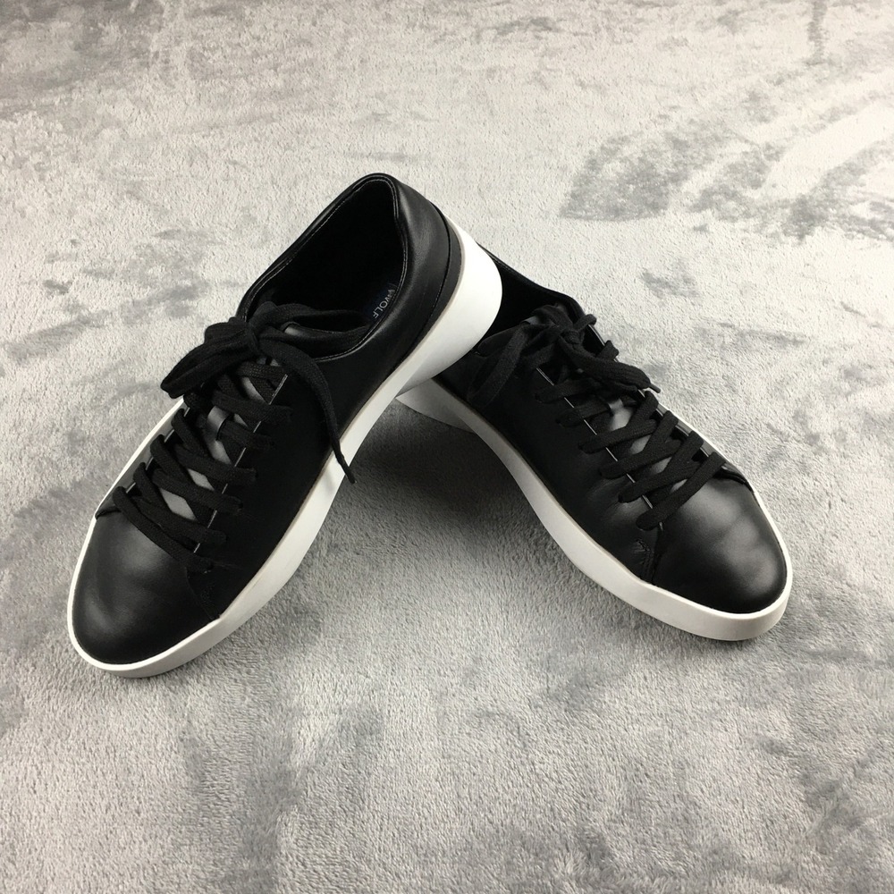 Wolf & Shepherd Cruise' Lo Black & White Sneakers Mens 7W Women 9W EU 40 Preppy - Picture 16 of 16